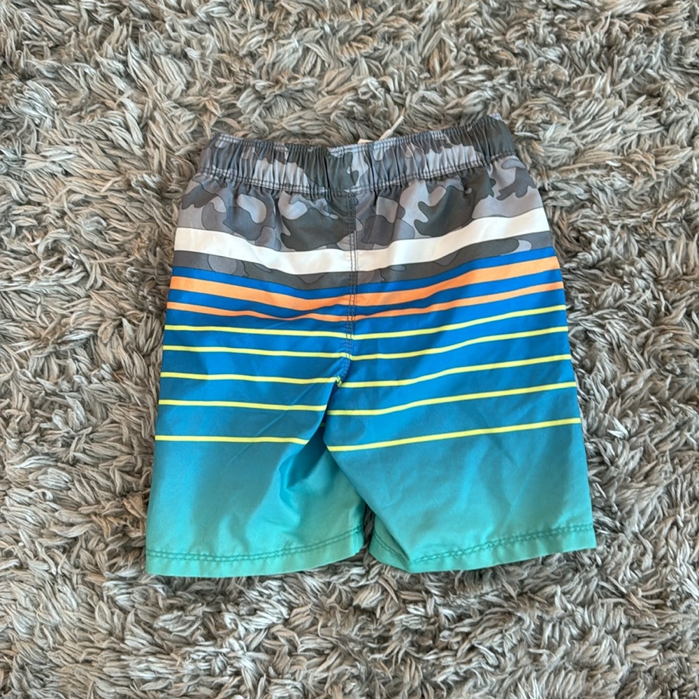 Old Navy Striped Functional-Drawstring Swim Trunks - Picture 3 of 5